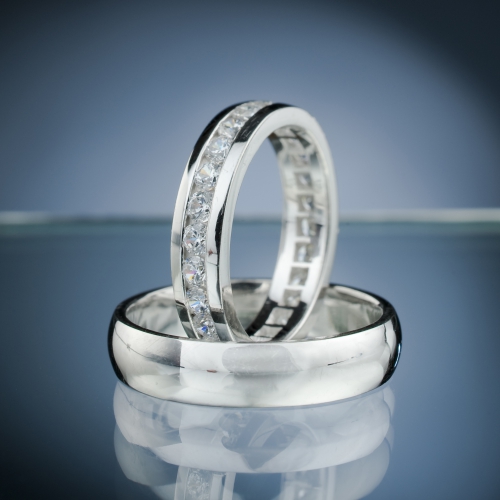 Snubní prsteny s diamanty vzor č. SN64