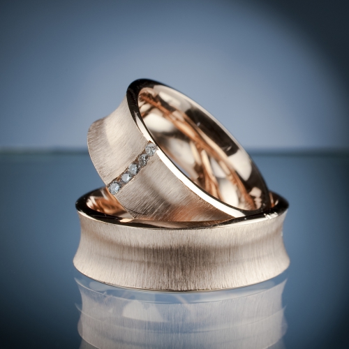 Snubní prsteny s diamanty vzor č. sn43