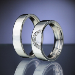 Snubní prsteny s diamanty vzor č. SN86