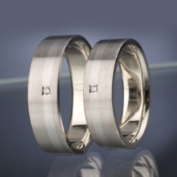 Snubní prsteny s diamanty vzor č. SN16