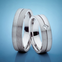 Snubní prsteny s platinou vzor č. SN27